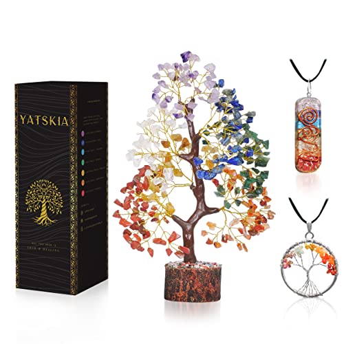 Seven Chakra Tree of Life - Crystal Tree for Positive Energy - Feng Shui Decor - Crystal Gifts