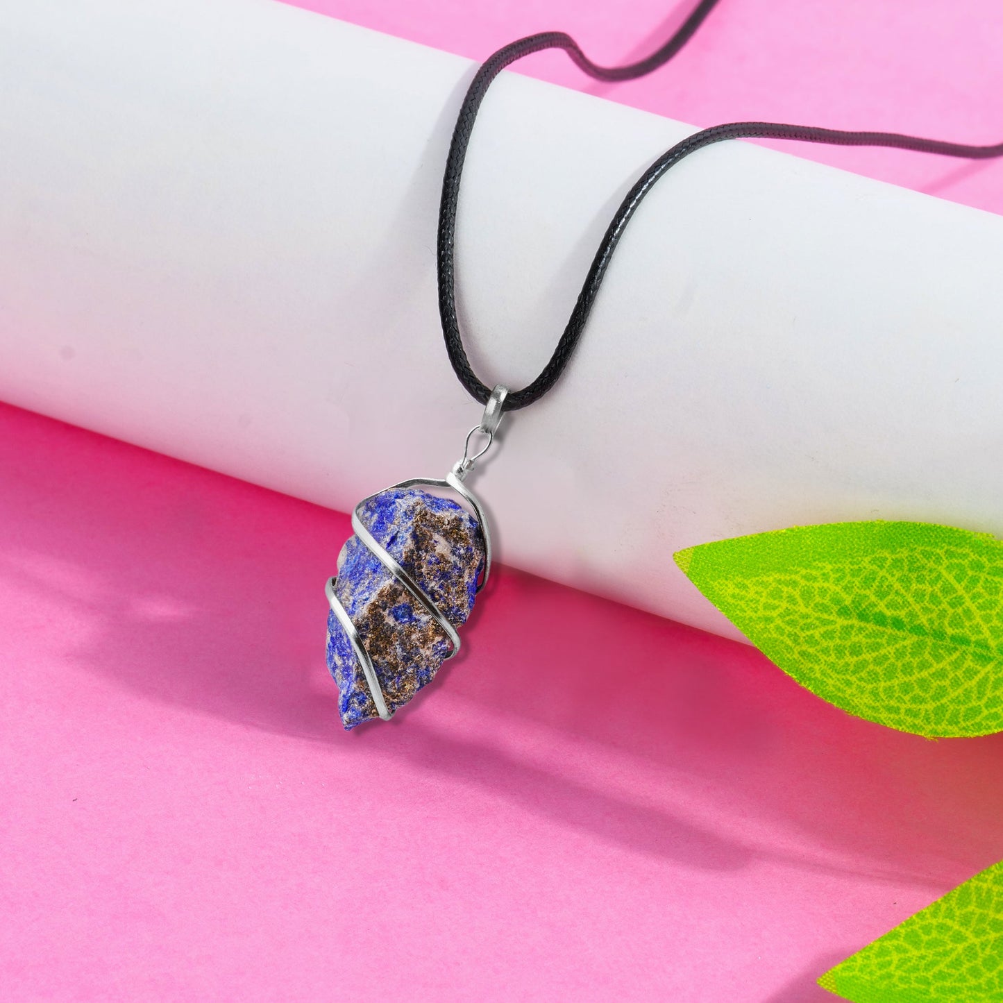 Lapis Lazuli Crystal Necklace - Lapis Stone Necklace - Lapis Lazuli Stone - 1-1.5 Inches