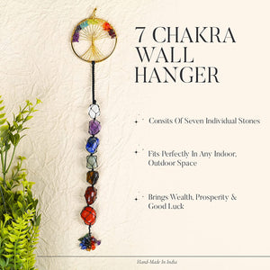Chakra Gemstone Wall Hanging - Healing Crystal Wall Decor - Crystal Ornament