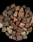 1Lb Rough Unakite - Bulk Rough Stones For Tumbling - Large Rough Crystals - Raw Crystals Set