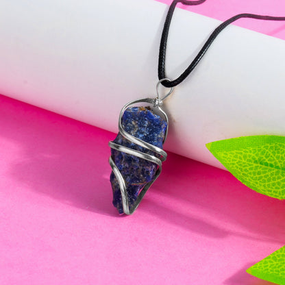 Sodalite Pendant Necklace - Sodalite Healing Crystals - Sodalite Energy - Size 1-1.5 Inches