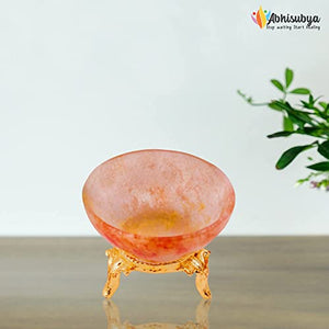 Handmade Red Aventurine Crystal Bowl - Chakra Balancing Home Decor