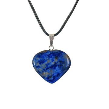 Lapis Lazuli Crystal Stone Heart Pendant Necklace Jewelry Gifts
