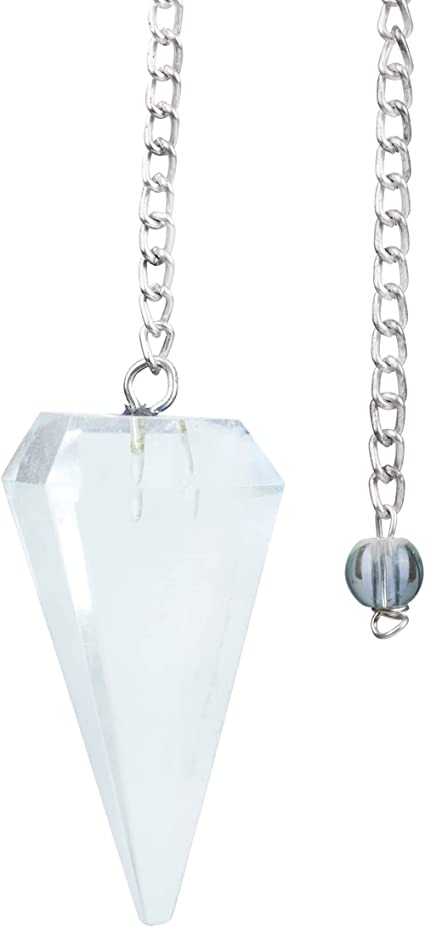 Clear Quartz Reiki Healing Pendulum for Meditation & Healing