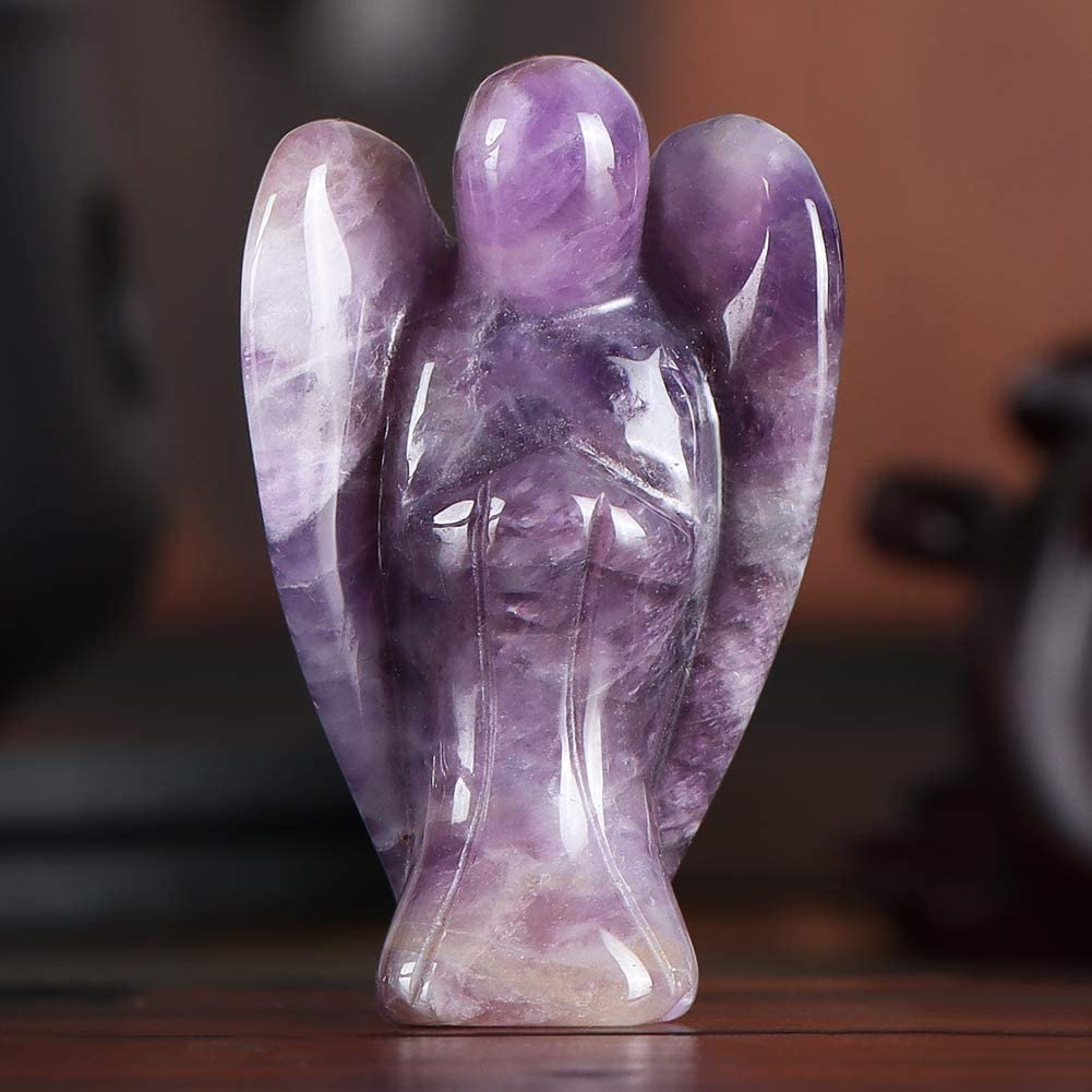 Amethyst Crystal Guardian Angel for Meditation & Healing