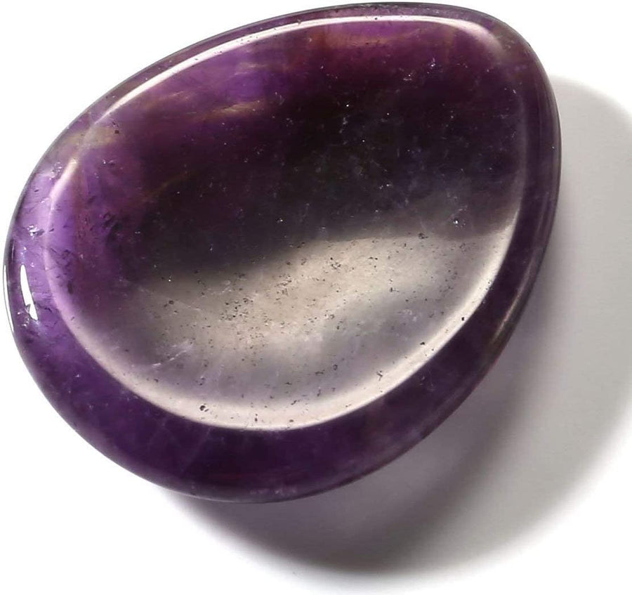 Amethyst Thumb Stone for Healing Worry Stone