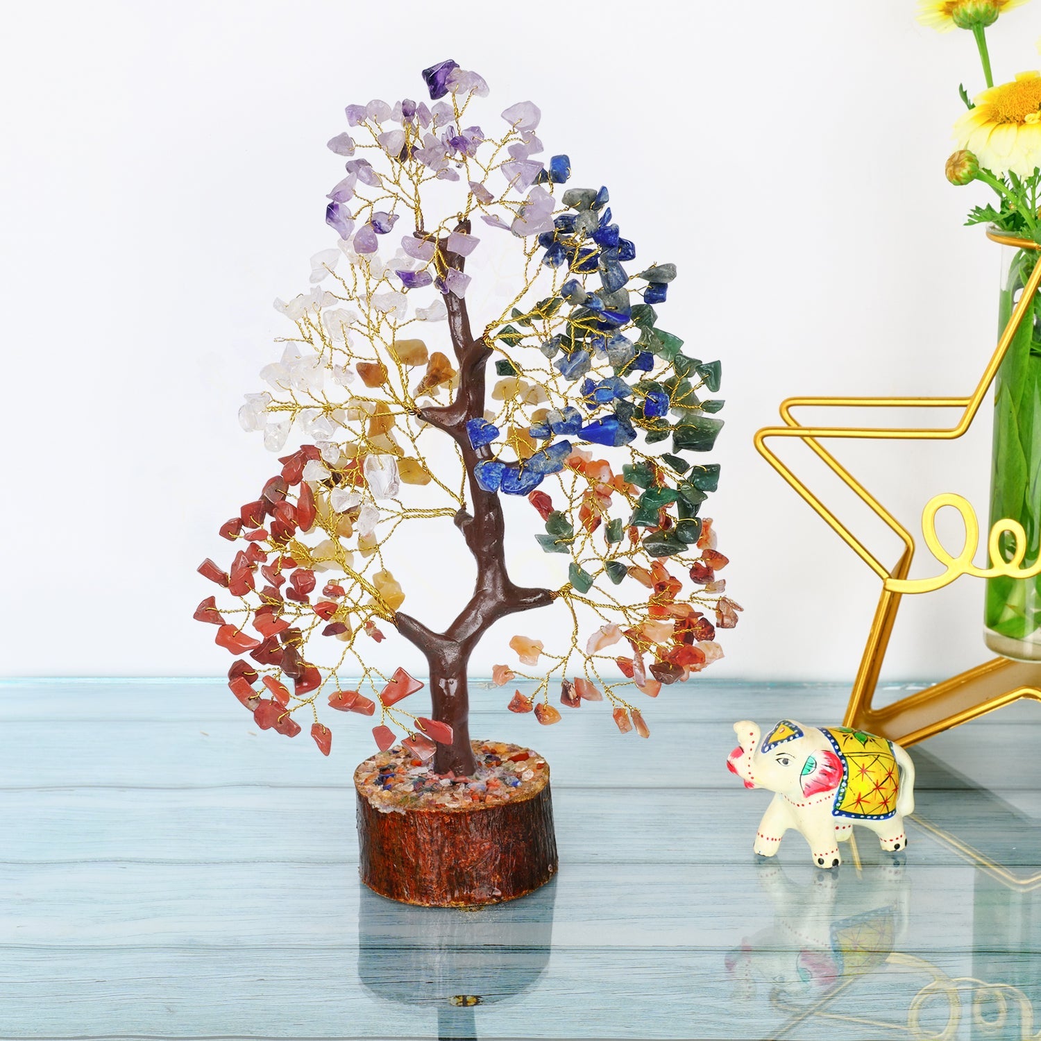 money crystal tree YATSKIA 7 Chakra Tree of Life, Crystals and Healing Stones, Birthday Gifts for Women