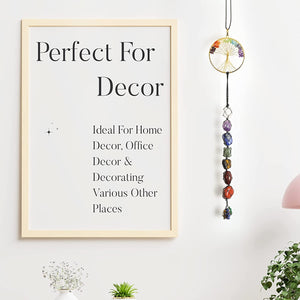 Chakra Gemstone Wall Hanging - Healing Crystal Wall Decor - Crystal Ornament