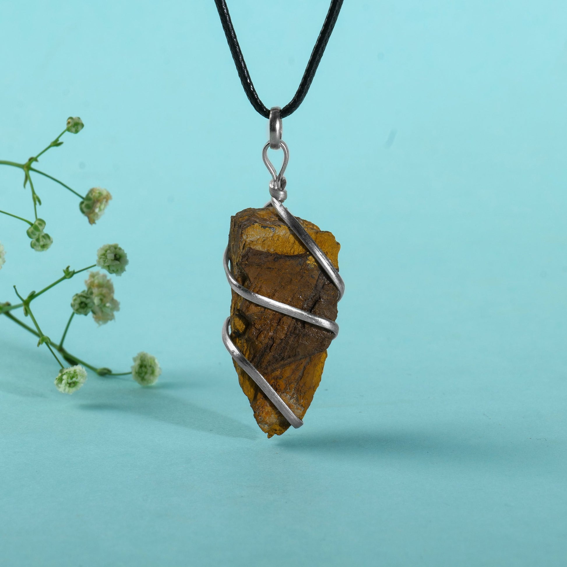 Tiger Eye Stone Pendant - Tiger Eye Stone - Healing Stones - Size 1-1.5 Inches