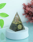 Labrdorite Crystal Pyramid For Meditation With Copper Coil