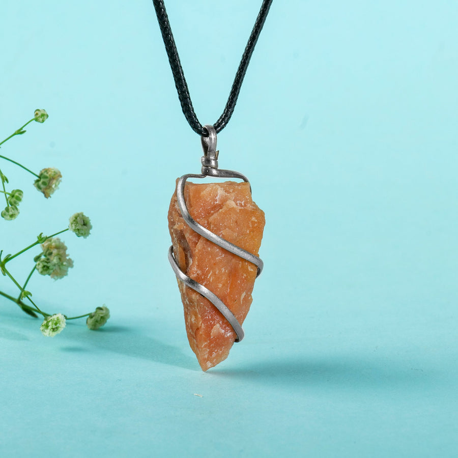 Peach Moonstone Pendant - Peach Moonstone Healing - Moon Stone Crystal - Size 1-1.5 Inches