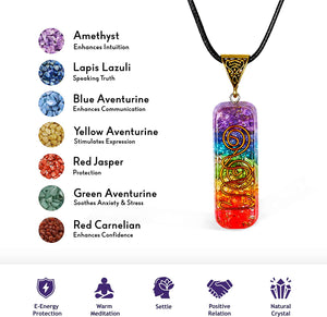 Amethyst Crystal Orgone Pyramid for Healing & Positive EMF Protection