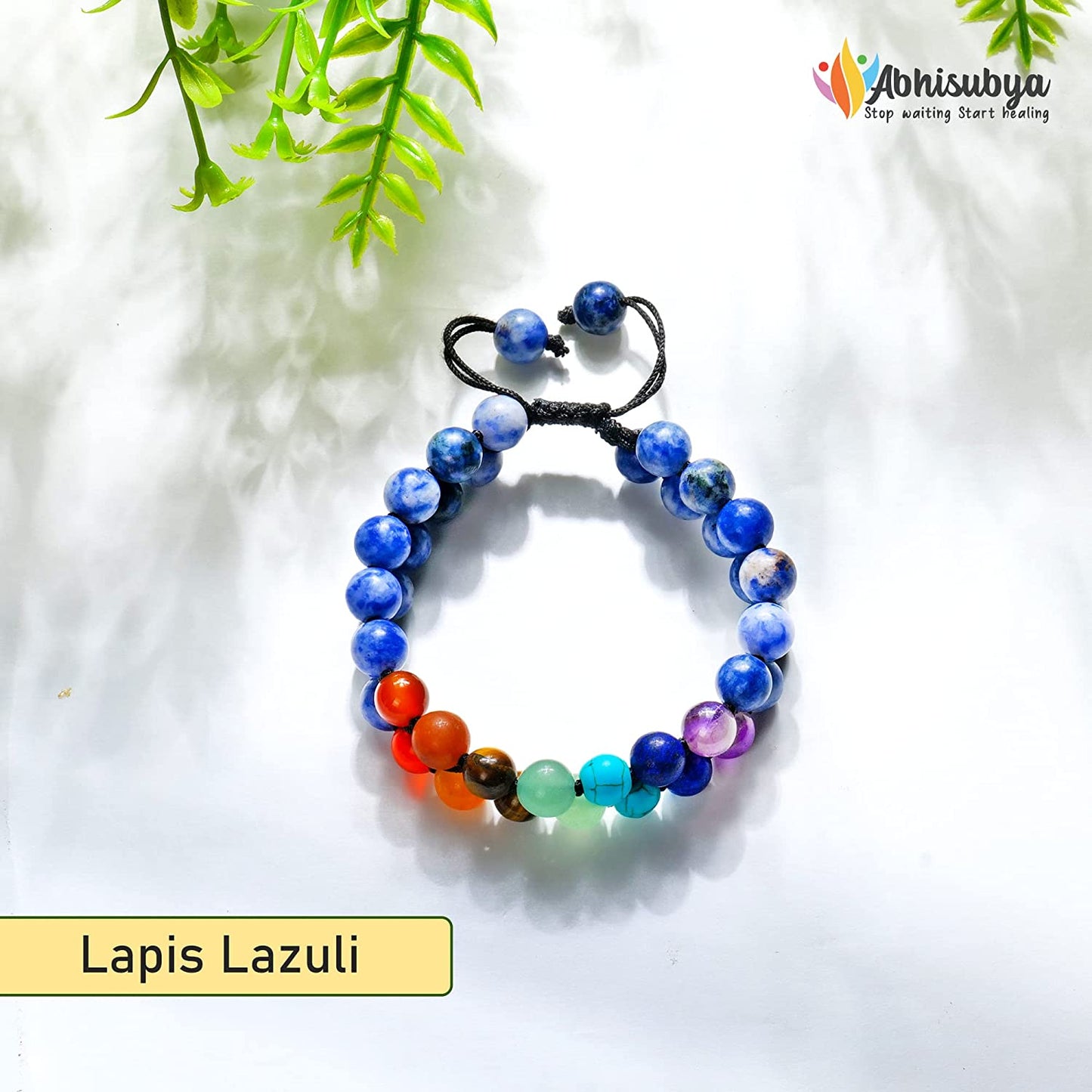 Lapis Lazuli Stretchable Crystal Bracelet for Healing