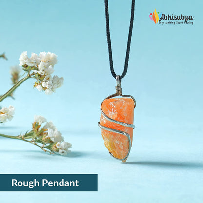 Yellow Aventurine Stones and Crystals Rough Pendant for Women