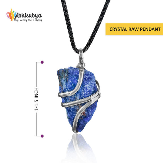 Lapis Lazuli Crystal Jewelry Chakra Stone Raw Rough Pendant Necklace Gifts