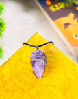 Amethyst Raw Rough Crystal Pendant Necklaces for Gifting