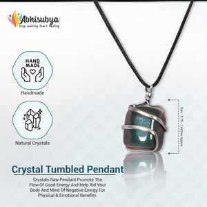 Natural Rhodonite Gemstone Chakra Pendant Necklace Gift