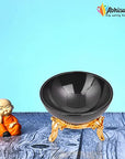 Black Tourmaline Crystal Bowl - Handmade Decor