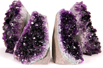 Amethyst Deep Purple Crystals Geode Cluster - 1.5 to 2 Pounds of Powerful