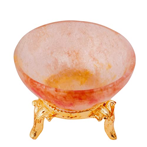 Handmade Red Aventurine Crystal Bowl - Chakra Balancing Home Decor