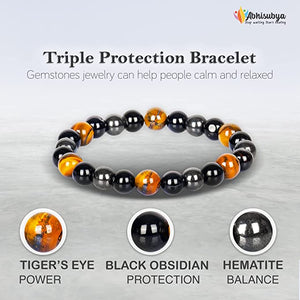 Triple Protection Bracelet for Healing & Protection