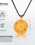 Citrine Healing Crystals Necklace Orgonite Pendant