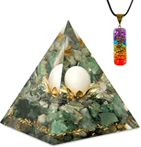 Moonstone Crystal Orgone Pyramid for Healing & Positivity