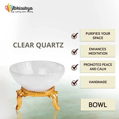 Clear Quartz Gem Bowl - Kitchen Decor - Spiritual Gift