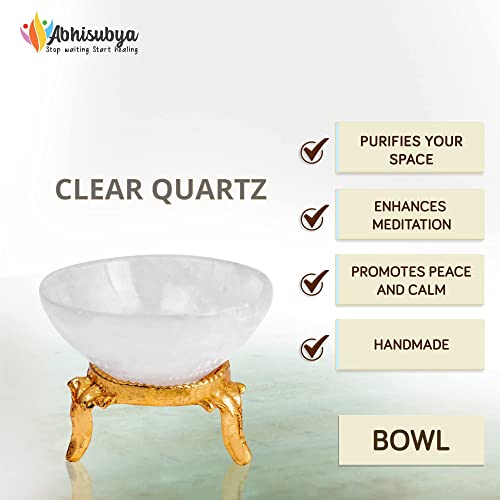 Clear Quartz Gem Bowl - Kitchen Decor - Spiritual Gift