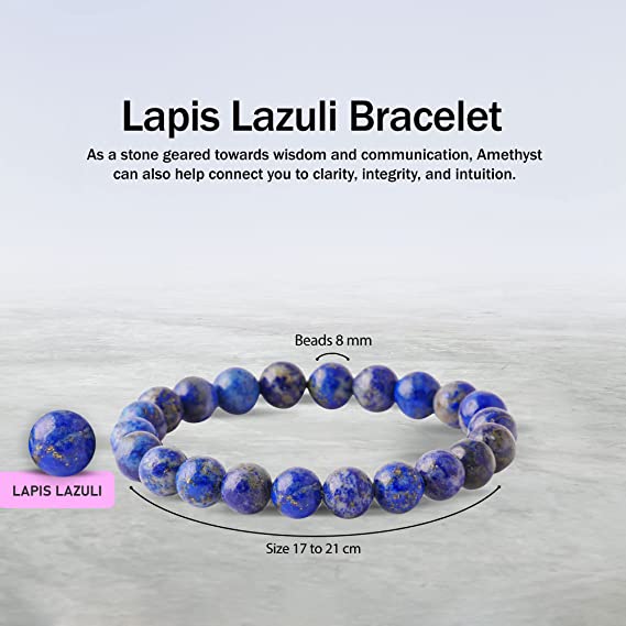 Lapis Lazuli Bracelet & Heart Necklace Pendant Jewelry Accessories for Women