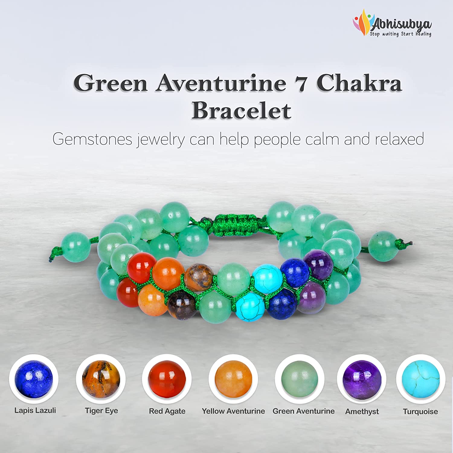 Green Aventurine chakra Crystal Jewellery for Healing