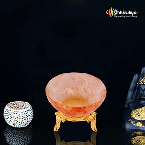 Handmade Red Aventurine Crystal Bowl - Chakra Balancing Home Decor