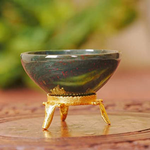 Grounding Energy: Bloodstone Crystal Decorative Bowl