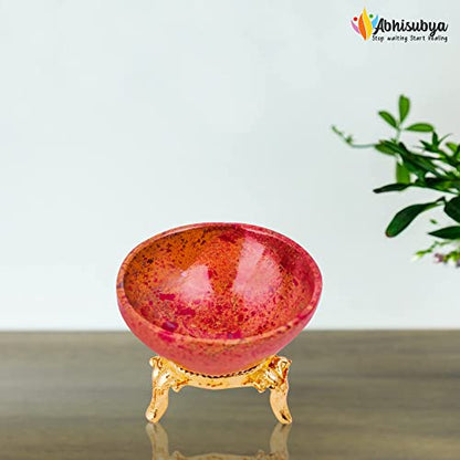 Red Jasper Crystal Bowl - Chakra Stone & Decorative Piece