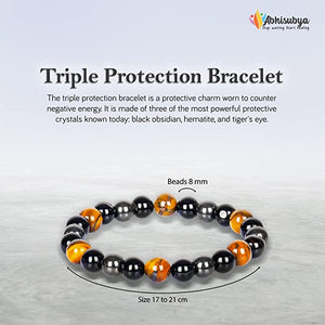 Triple Protection Bracelet for Healing & Protection