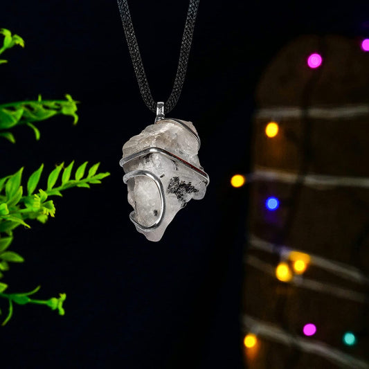 Raimbow Moonstone Handmade Raw Necklace jewelry  Gifts