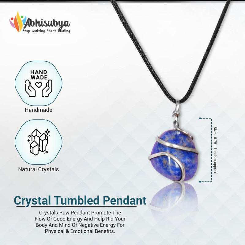 Sunstone Crystal Healing Pendant Necklace for Men & Women