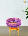 Seven Chakras Handmade Decorative Crystal Bowls for Healing & Decor