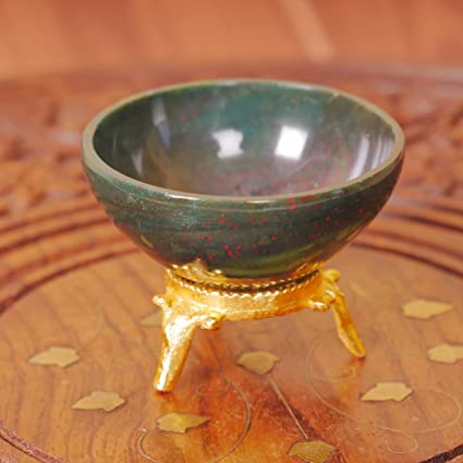 Grounding Energy: Bloodstone Crystal Decorative Bowl