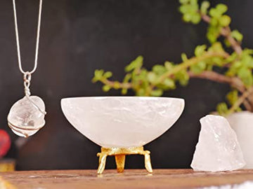 Harmony and Balance: Clear Quartz Chakra Stone Decorative Bowl