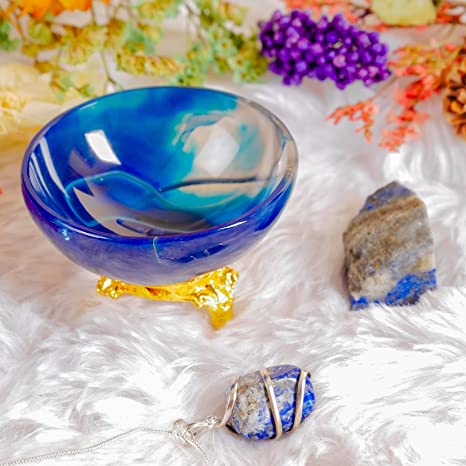 Tranquil Energy: Blue Onyx Decorative Bowl