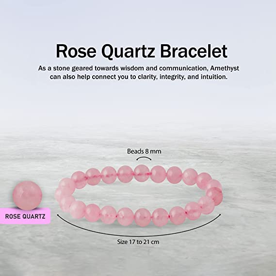 Rose Quartz Heart Locket Necklace for Teen Girls Crystal Bracelet Jewelry Set