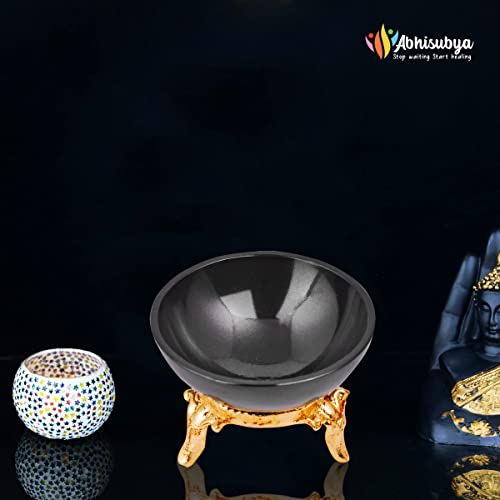 Black Tourmaline Crystal Bowl - Handmade Decor