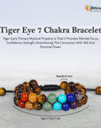 Tigers Eye Crystals Beaded Bracelets for Teen Girls, Men & Women