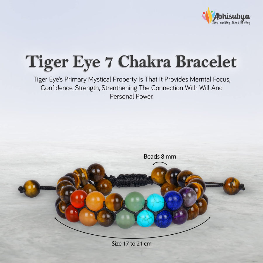 Tigers Eye Crystals Beaded Bracelets for Teen Girls, Men & Women
