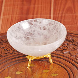 Harmony and Balance: Clear Quartz Chakra Stone Decorative Bowl