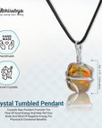 Green Jade Tree of life crystal necklace pendant for women
