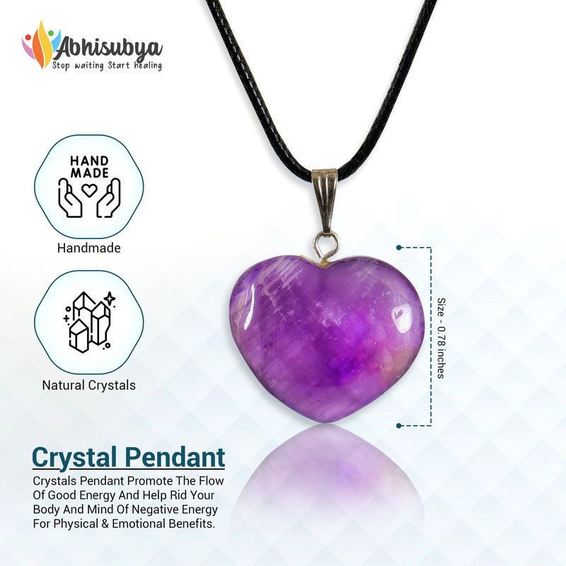 Amethyst Crystal Necklace Crystals Tree of Life Tumble Heart Pendant Necklaces