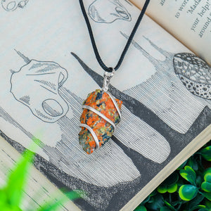 Unakite Gemstone - Crystal Pendant Necklace - Healing Crystal Pendants - Size 1-1.5 Inches
