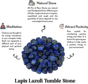Blue Lapis Lazuli Tumbled Stone Crystal for Healing